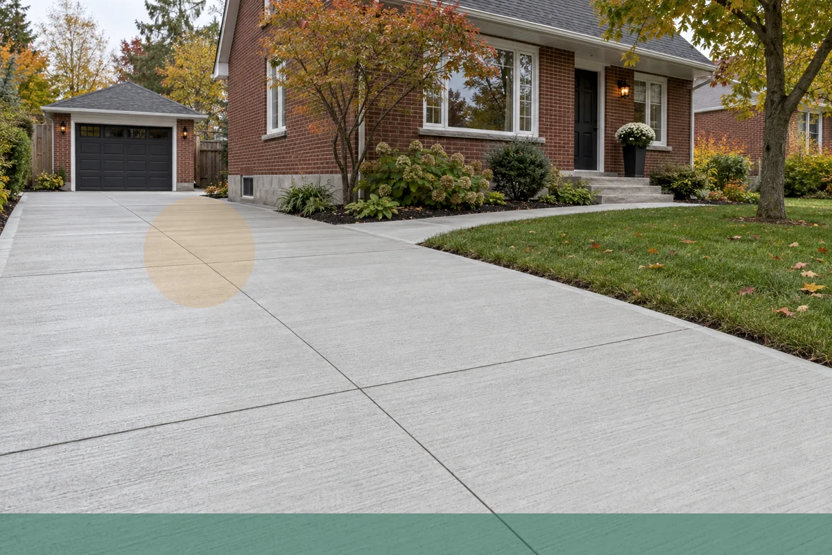 Concrete Patios finished detail in Cornwall and Eastern Ontario