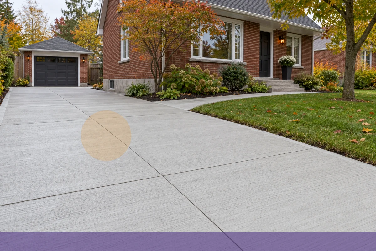 Concrete Walkways finished detail in Cornwall and Eastern Ontario